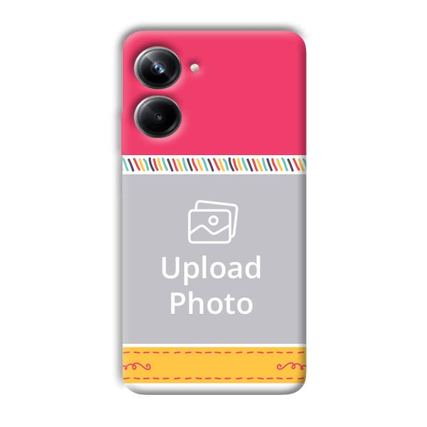 Pink Yellow Customized Printed Back Cover for Realme 10 pro 5g