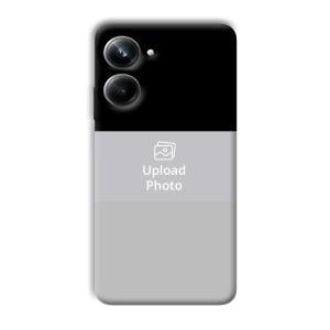 Black & Grey Customized Printed Back Cover for Realme 10 pro 5g