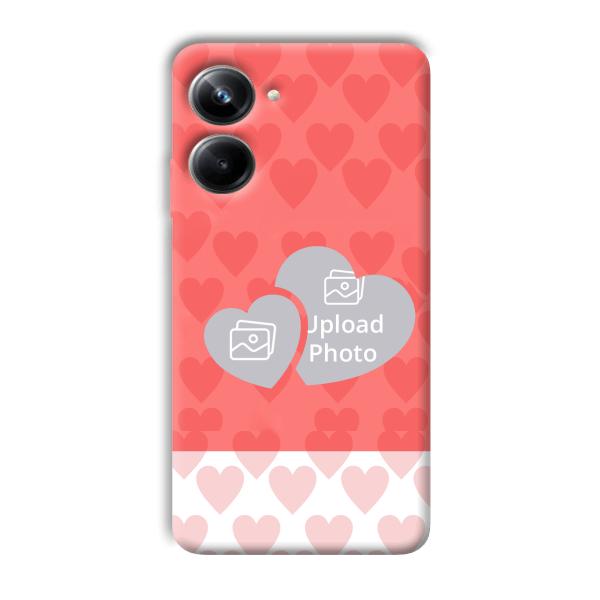 2 Hearts Customized Printed Back Cover for Realme 10 pro 5g