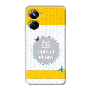 Butterflies & Yellow Customized Printed Back Cover for Realme 10 pro 5g