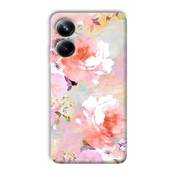 Floral Canvas Phone Customized Printed Back Cover for Realme 10 pro 5g