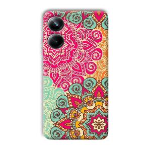 Floral Design Phone Customized Printed Back Cover for Realme 10 pro 5g