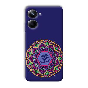 Blue Om Design Phone Customized Printed Back Cover for Realme 10 pro 5g