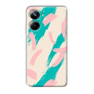 Pinkish Blue Phone Customized Printed Back Cover for Realme 10 pro 5g