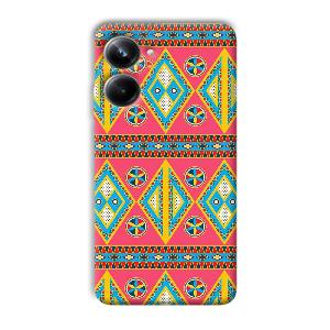 Colorful Rhombus Phone Customized Printed Back Cover for Realme 10 pro 5g