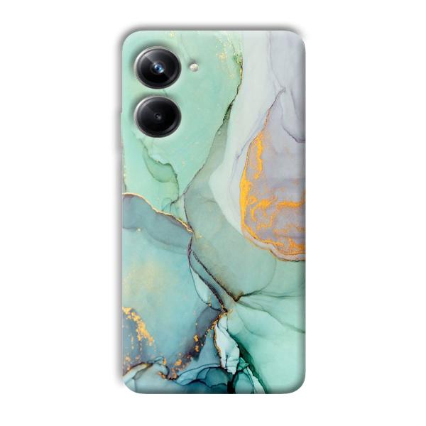 Green Marble Phone Customized Printed Back Cover for Realme 10 pro 5g