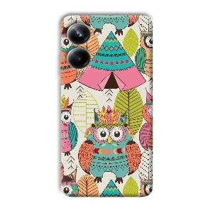 Fancy Owl Phone Customized Printed Back Cover for Realme 10 pro 5g
