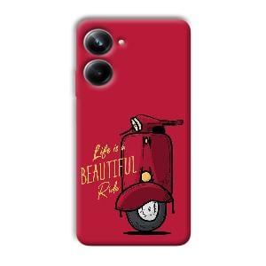 Life is Beautiful  Phone Customized Printed Back Cover for Realme 10 pro 5g