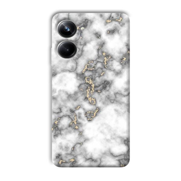 Grey White Design Phone Customized Printed Back Cover for Realme 10 pro 5g