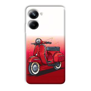 Red Scooter Phone Customized Printed Back Cover for Realme 10 pro 5g