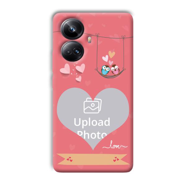 Love Birds Design Customized Printed Back Cover for Realme 10 pro plus 5g