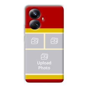 Red Yellow Collage Customized Printed Back Cover for Realme 10 pro plus 5g