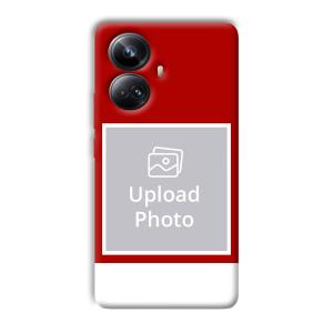 Red & White Customized Printed Back Cover for Realme 10 pro plus 5g