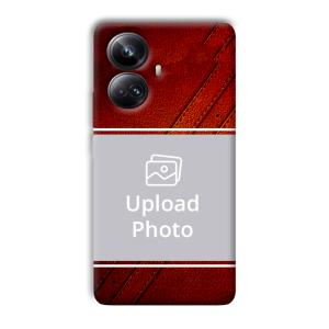 Solid Red Customized Printed Back Cover for Realme 10 pro plus 5g
