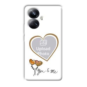 You & Me Customized Printed Back Cover for Realme 10 pro plus 5g