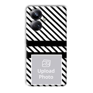 White Black Customized Printed Back Cover for Realme 10 pro plus 5g