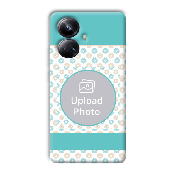 Blue Flowers Customized Printed Back Cover for Realme 10 pro plus 5g