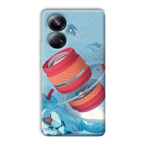 Blue Design Phone Customized Printed Back Cover for Realme 10 pro plus 5g