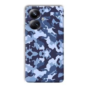 Blue Patterns Phone Customized Printed Back Cover for Realme 10 pro plus 5g