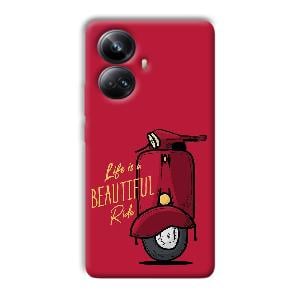 Life is Beautiful  Phone Customized Printed Back Cover for Realme 10 pro plus 5g