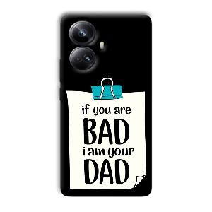 Dad Quote Phone Customized Printed Back Cover for Realme 10 pro plus 5g