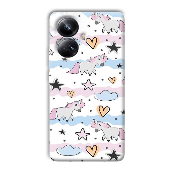 Unicorn Pattern Phone Customized Printed Back Cover for Realme 10 pro plus 5g