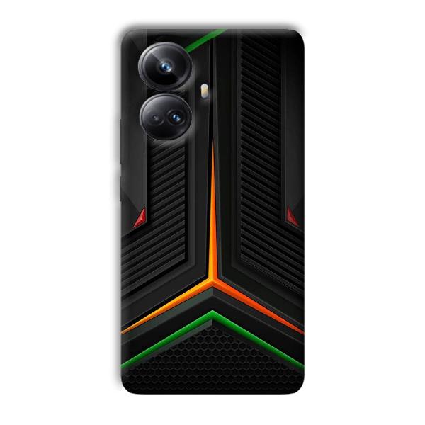 Black Design Phone Customized Printed Back Cover for Realme 10 pro plus 5g