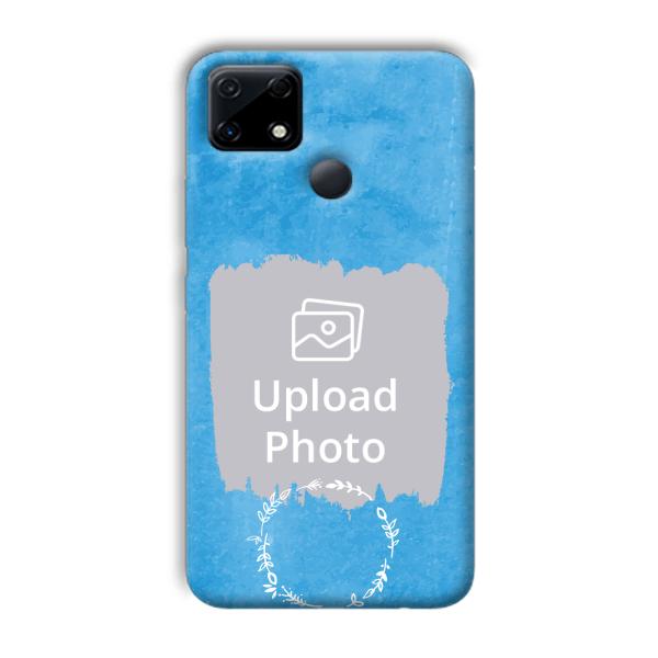 Blue Design Customized Printed Back Cover for Realme Narzo 30A