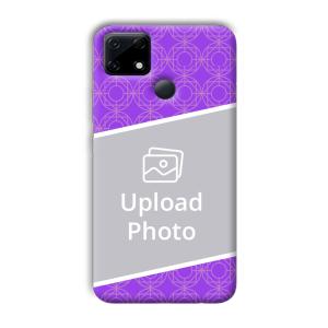 Purple Design Customized Printed Back Cover for Realme Narzo 30A