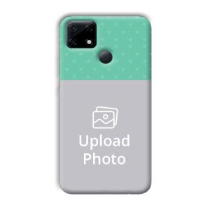 Green Hearts Customized Printed Back Cover for Realme Narzo 30A