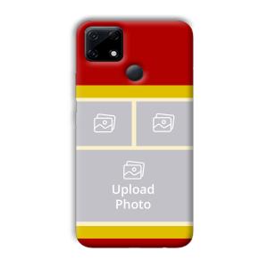 Red Yellow Collage Customized Printed Back Cover for Realme Narzo 30A