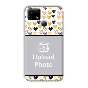 Small Hearts Customized Printed Back Cover for Realme Narzo 30A