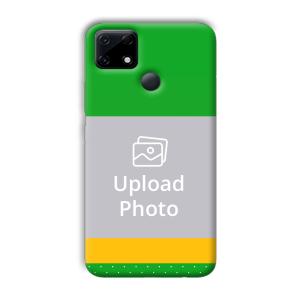 Green Yellow Customized Printed Back Cover for Realme Narzo 30A