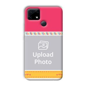 Pink Yellow Customized Printed Back Cover for Realme Narzo 30A