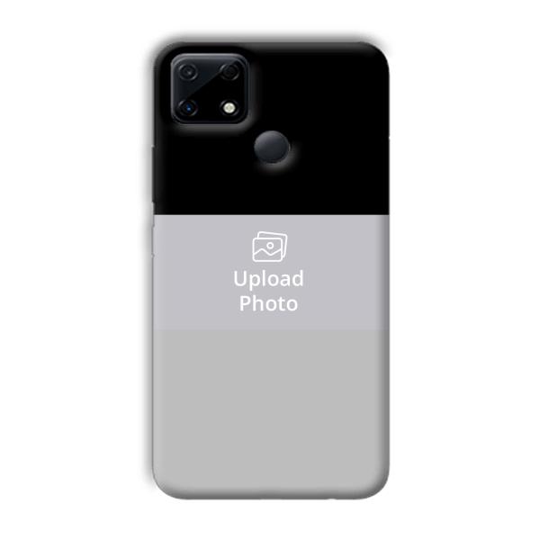 Black & Grey Customized Printed Back Cover for Realme Narzo 30A
