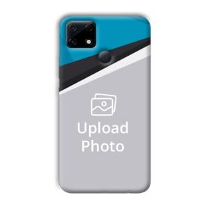 Blue Black Customized Printed Back Cover for Realme Narzo 30A