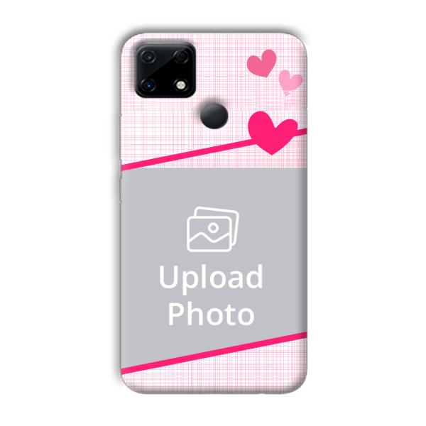 Pink Check Customized Printed Back Cover for Realme Narzo 30A