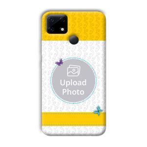 Butterflies & Yellow Customized Printed Back Cover for Realme Narzo 30A