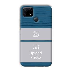 Dark Blue Customized Printed Back Cover for Realme Narzo 30A