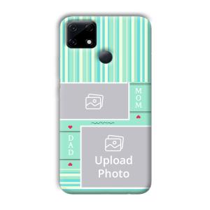 Mom Dad Customized Printed Back Cover for Realme Narzo 30A