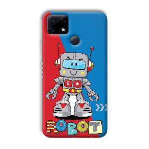 Robot Phone Customized Printed Back Cover for Realme Narzo 30A