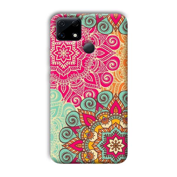Floral Design Phone Customized Printed Back Cover for Realme Narzo 30A