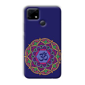 Blue Om Design Phone Customized Printed Back Cover for Realme Narzo 30A