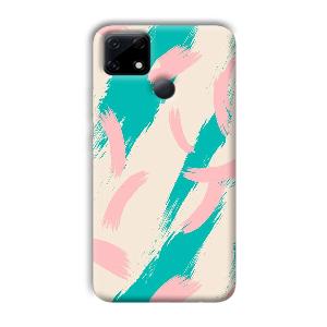Pinkish Blue Phone Customized Printed Back Cover for Realme Narzo 30A