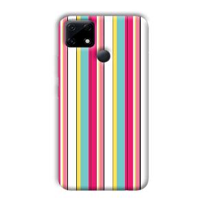 Lines Pattern Phone Customized Printed Back Cover for Realme Narzo 30A