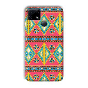Colorful Rhombus Phone Customized Printed Back Cover for Realme Narzo 30A