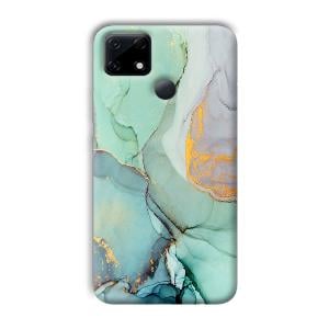Green Marble Phone Customized Printed Back Cover for Realme Narzo 30A