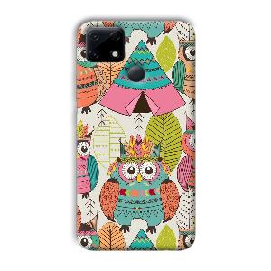 Fancy Owl Phone Customized Printed Back Cover for Realme Narzo 30A