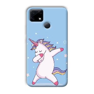 Unicorn Dab Phone Customized Printed Back Cover for Realme Narzo 30A