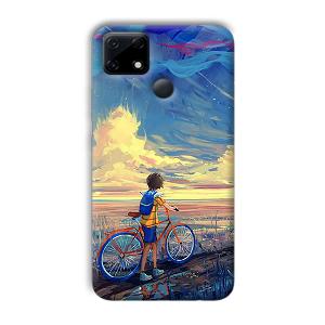 Boy & Sunset Phone Customized Printed Back Cover for Realme Narzo 30A